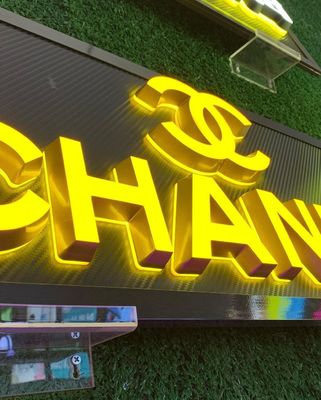 Custom 3D roestvrijstalen letters Sign Logo Gouden bord voor sneeuw Outdoor Store Front 28C