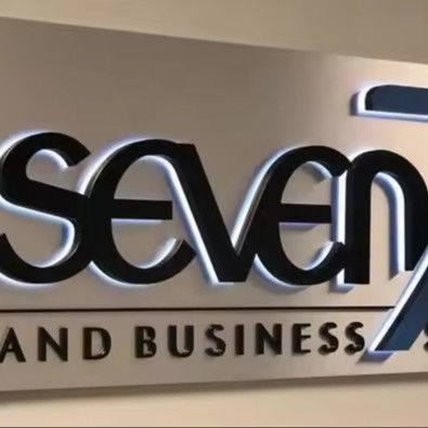 Custom LED Outdoor Sneeuw Reclame Achterkant verlicht Logo Acryl roestvrij staal Lettering