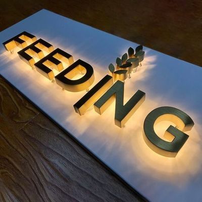 12V LED-strips Acrylisch roestvrij staal letters Custom zakelijke buitenborden