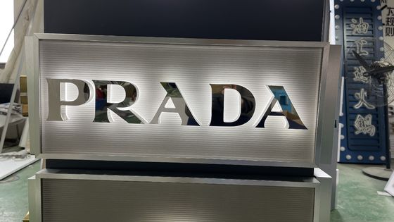 Custom roestvrij achtergrondverlichting Led Channel Letters 3D Metal Light Sign Logo voor Hotel Signage