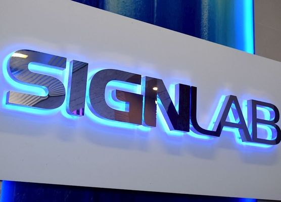 DC 12V roestvrij staal verlichte kanaalletters voor milieuvriendelijke winkelschilderingen