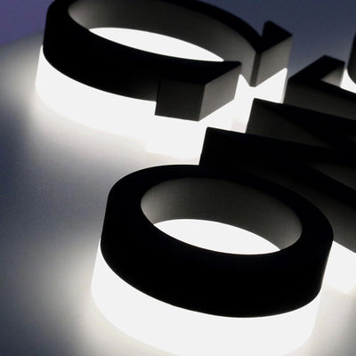 80 Ra kleurweergave index Custom 3D Acrylic Business Logo Sign voor binnen en buiten