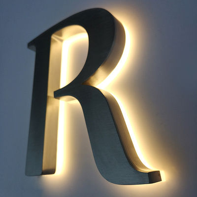 80 Ra kleurweergave index Custom 3D Acrylic Business Logo Sign voor binnen en buiten