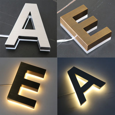 Wand LED verlicht bord 3D achtergrondverlichting Logo bord Custom For Office