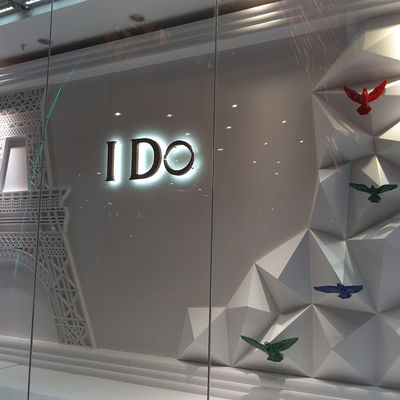 Wand LED verlicht bord 3D achtergrondverlichting Logo bord Custom For Office