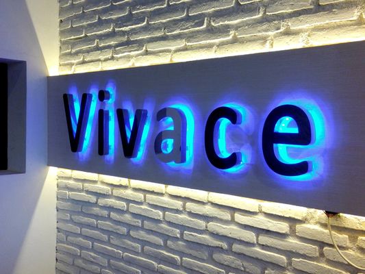 3D Custom Seiko achtergrondverlichting LED Word Roestvrij staal kanaal brief teken voor winkel