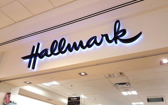 Signaal achtergrondverlichting Logo LED-letters met zacht warm wit licht
